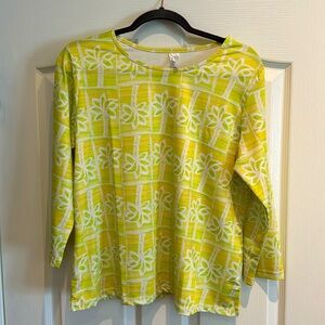 Lulu B lime green stretchy top